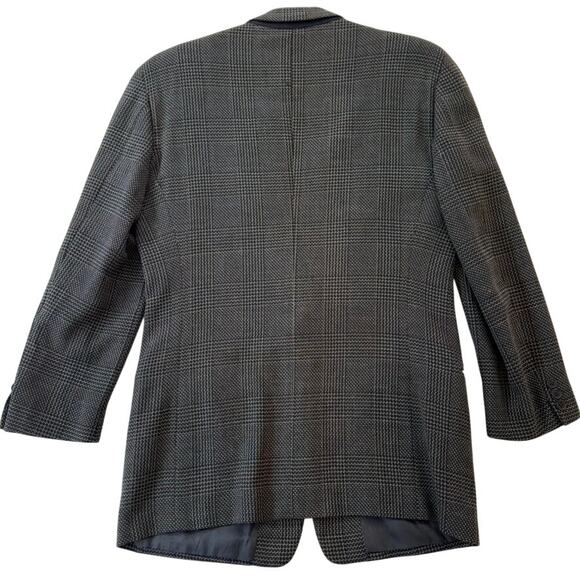 Vintage Mani by Giorgio Armani Wool Plaid Sport Coat Blazer Sz 39R - Picture 2 of 12